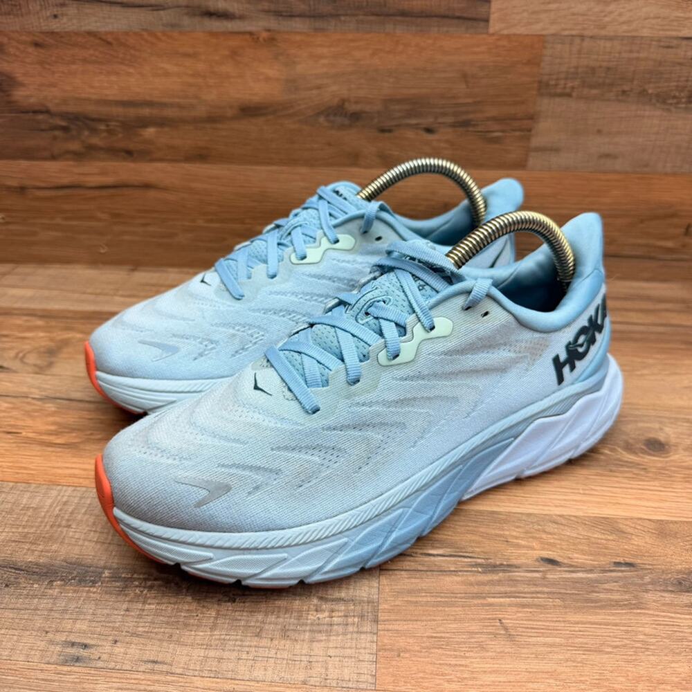 HOKA Clifton 9 Women’s size 9 Running Shoes Light Blue Athletic Sneakers